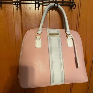 Pink purse with white detail Adrienne Vittadini